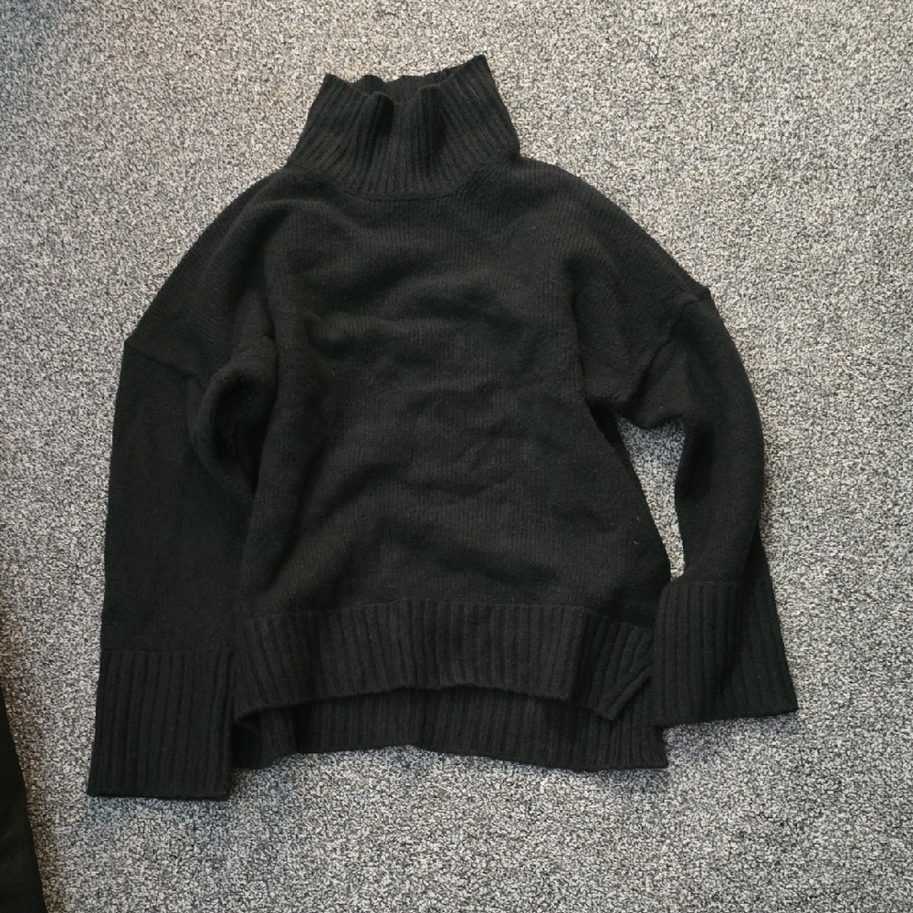 Abercrombie & Fitch Black Cowl Neck Sweater